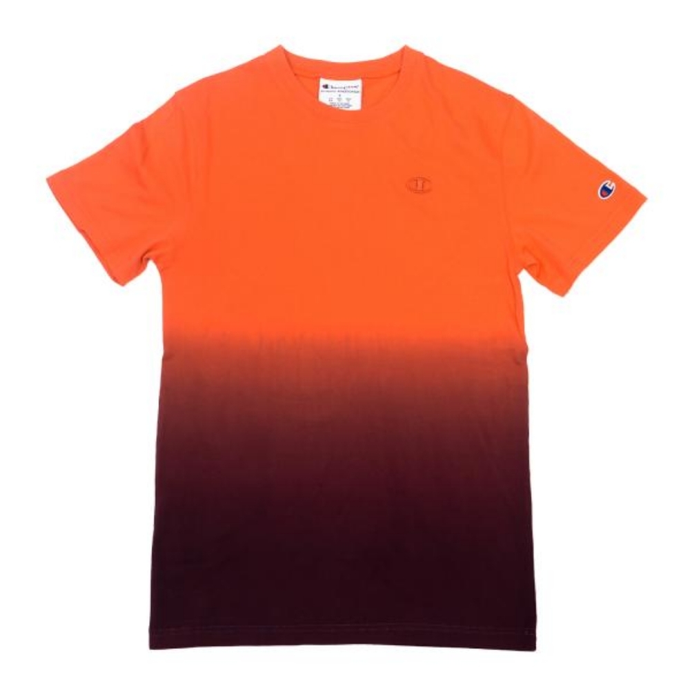 Champion Men Specialty Dye Dip Dye Orange Tee